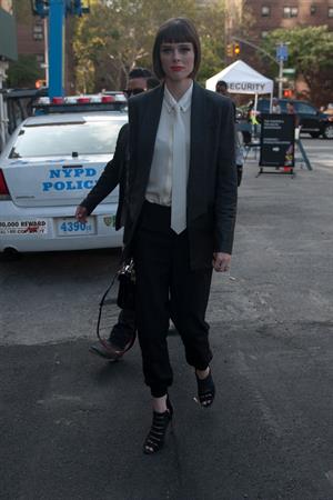 Coco Rocha @ NYC fashion week September 4, 2014