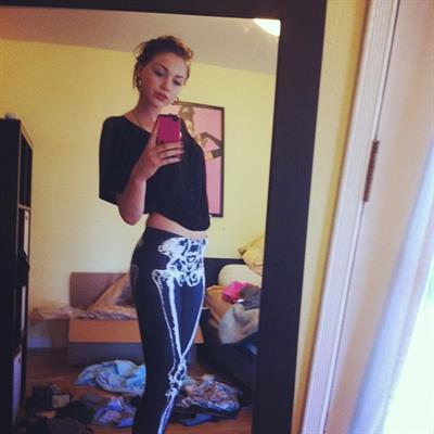 Taylor Godfrey taking a selfie