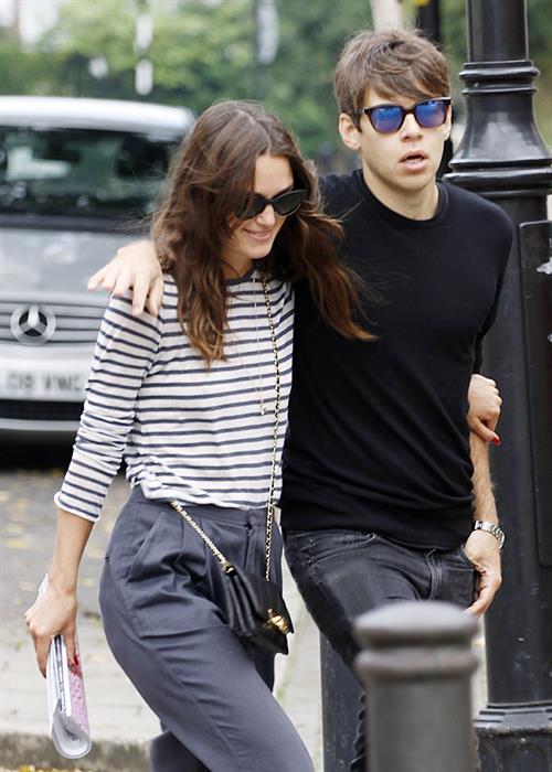 Keira Knightly & husband James Righton out shopping in North London September 3, 2014