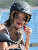 Rihanna in Calvi, Corsica