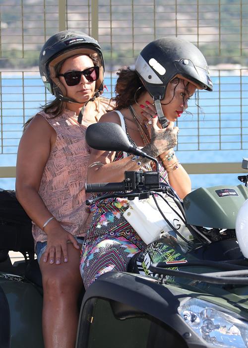 Rihanna in Calvi, Corsica