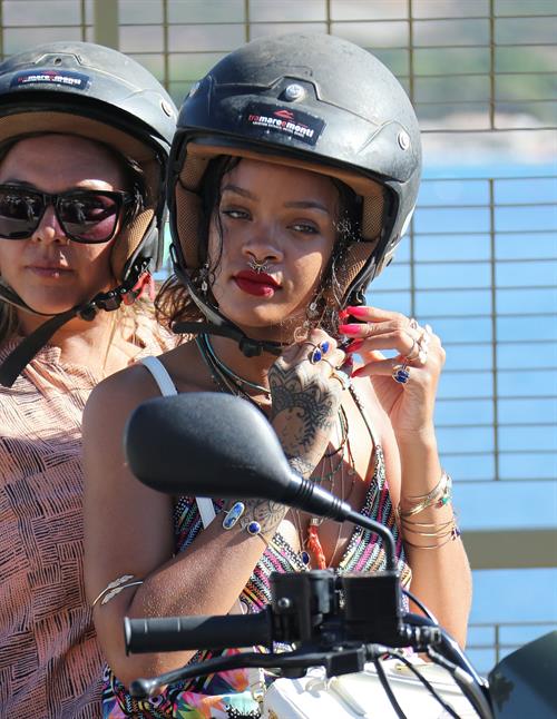 Rihanna in Calvi, Corsica