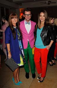 Minka Kelly, Jessica Alba and Mandy Moore at a dinner to celebrate Brad Goreski's book launch March 14, 2012 