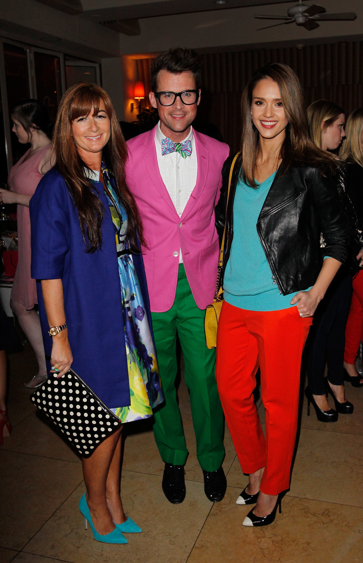 Minka Kelly, Jessica Alba and Mandy Moore at a dinner to celebrate Brad Goreski's book launch March 14, 2012 