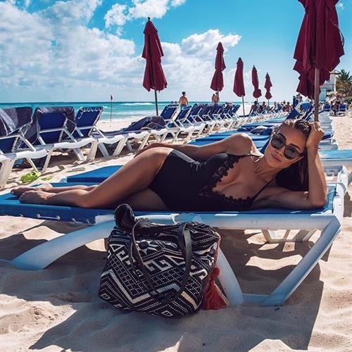 Pia Muehlenbeck in a bikini