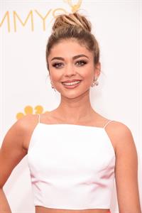 Sarah Hyland at 66th annual Primetime Emmy Awards, arrivals August 25, 2014