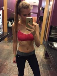 Alexandria Morgan taking a selfie