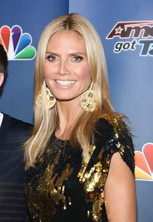 Heidi Klum at the America's Got Talent season 9 post show red carpet event.  August 20, 2014