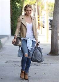 Hilary Duff leaving the gym in West Hollywood