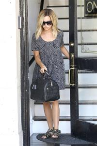 Hilary Duff leaving the gym in West Hollywood
