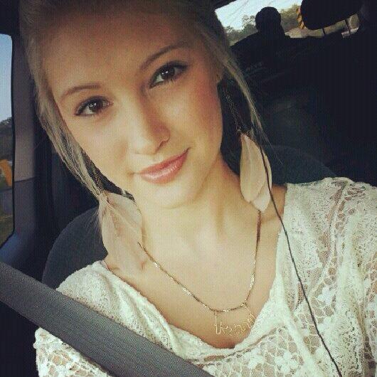 Anna Faith Carlson taking a selfie