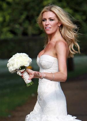 Abigail Clancy wedding day June 30, 2011
