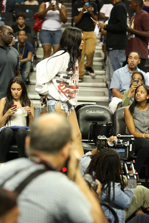Rihanna at 2014 Summer Classic Charity Basketball Game, NYC August 21, 2014