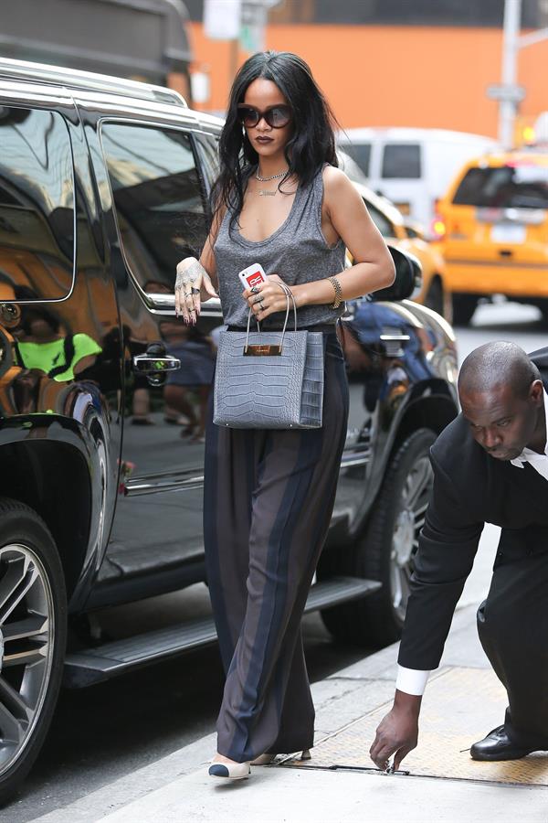 Rihanna arriving at Philippe Chow Restaurant in New York City August 18, 2014