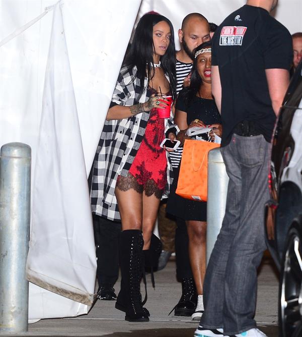Rihanna arriving at VIP Nightclub August 18, 2014