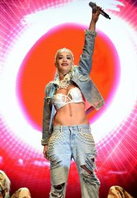 Rita Ora performs on Day 2 of the V Festival August 17, 2014