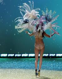 Adriana Lima on the runway at Victoria's Secret Fashion Show 2010