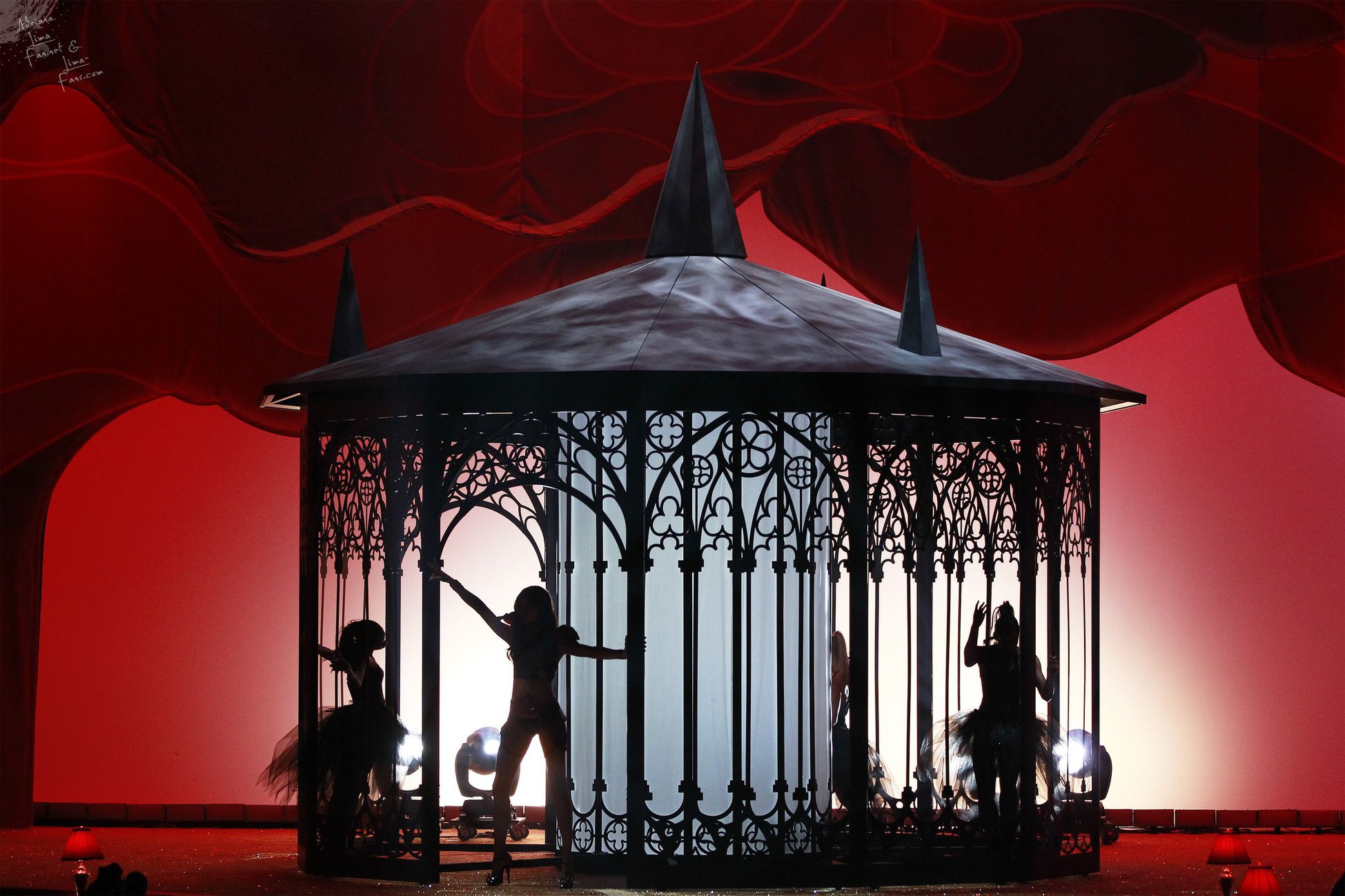 Adriana Lima on the runway at Victoria's Secret Fashion Show 2010