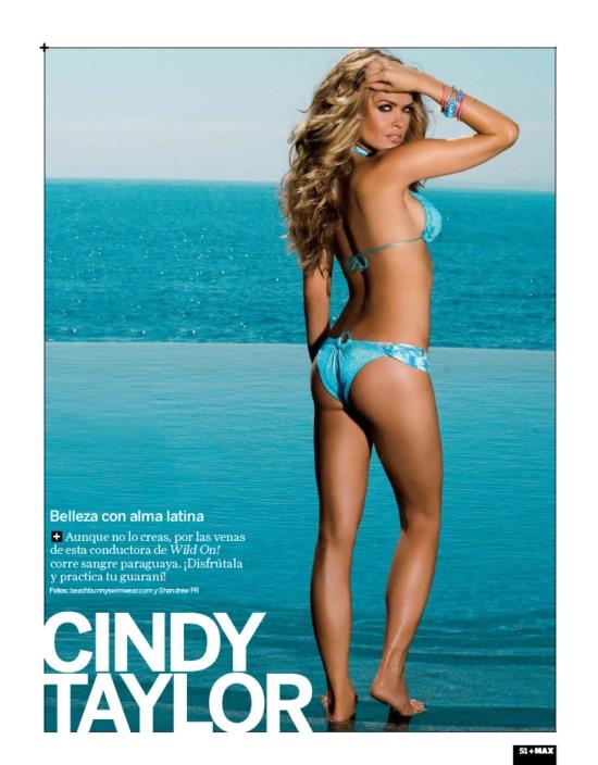 Cindy Taylor in a bikini