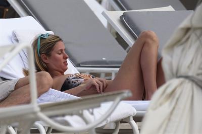 Nicky Hilton Hotel pool in Miami - December 31, 2012