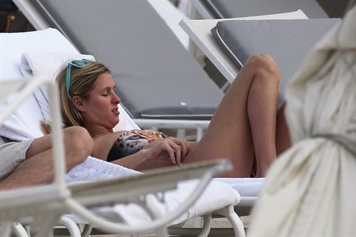 Nicky Hilton Hotel pool in Miami - December 31, 2012