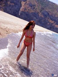 Yumi Adachi in a bikini