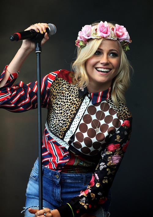 Pixie Lott performs at the Cornbury Music Festival at Great Tew Estate on June 29, 2012 in Oxford, England