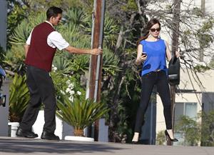 Rose McGowan - Arriving at a hotel in Century City - August 9,2012