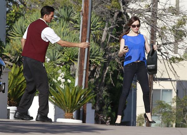 Rose McGowan - Arriving at a hotel in Century City - August 9,2012