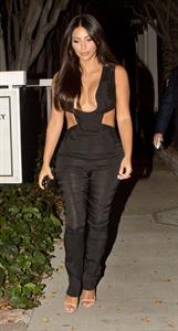 Kim Kardashian leaving the Fig  Olive restaurant in West Hollywood, August 20, 2014