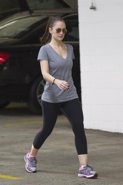 Minka Kelly grocery shopping in Los Angeles 1/14/13 