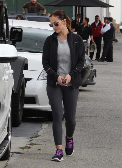 Minka Kelly leaving the gym in LA 12/14/12 