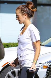Minka Kelly at Earthbar in West Hollywood 11/9/12