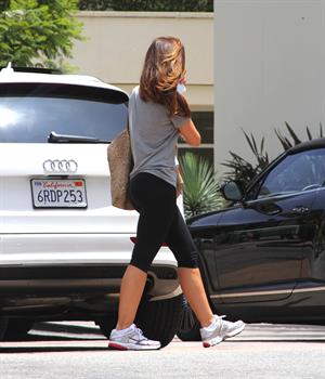 Minka Kelly leaving a hair salon in Los Angeles 13 06 12 