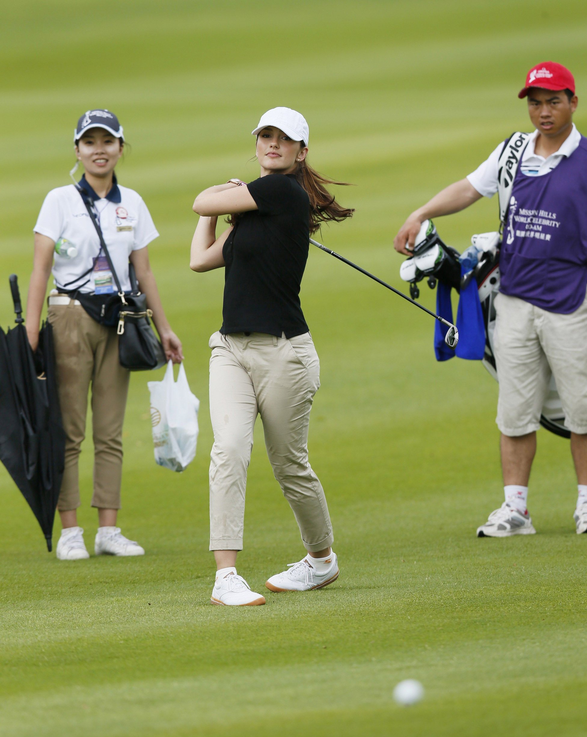 Minka Kelly Mission Hills World Celebrity Pro-Am golf tournament in Haikou - October 20, 2012 