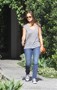 Minka Kelly - leaving Andy Lecompte Salon in West Hollywood 06/06/12