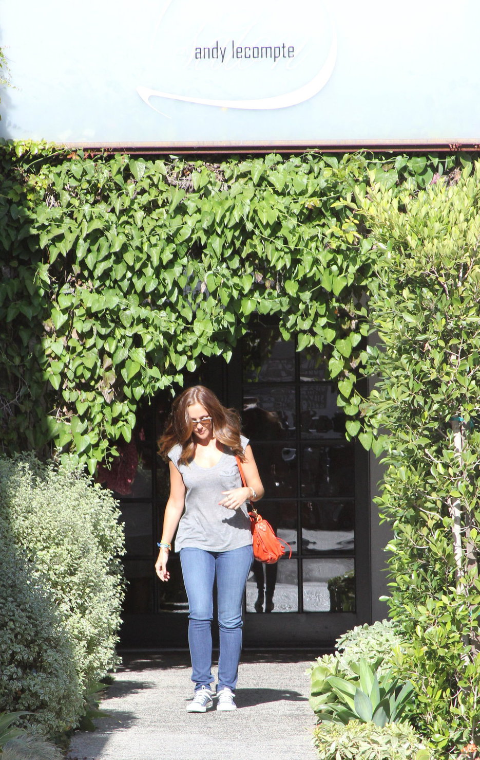 Minka Kelly - leaving Andy Lecompte Salon in West Hollywood 06/06/12