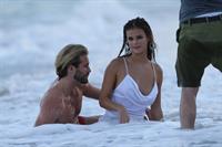 Nina Agdal Photoshoot for Bebe in Miami - November 12, 2013 