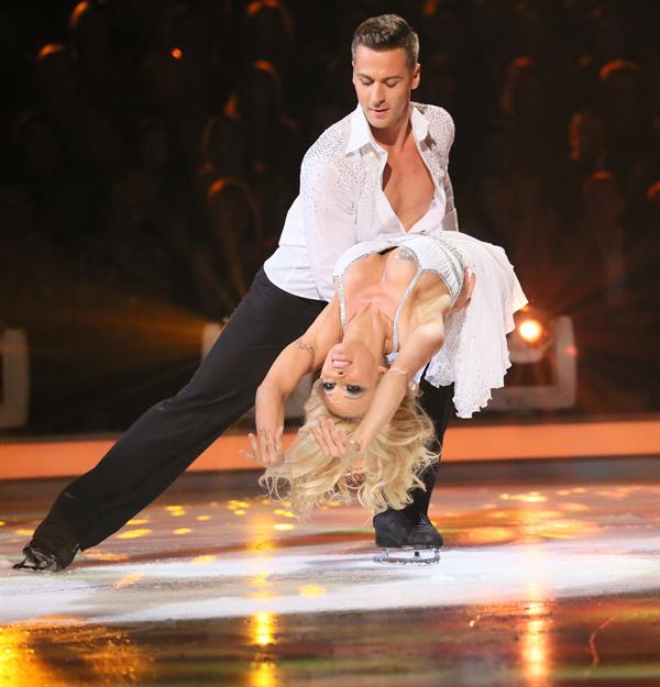 Pamela Anderson Appears in the TV Show Dancing on Ice, UK 06/01/13 