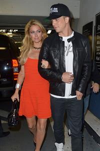 Paris Hilton enjoys a night out with her boyfriend in Beverly Hills on June 6, 2013