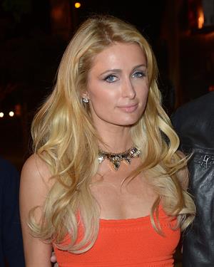 Paris Hilton enjoys a night out with her boyfriend in Beverly Hills on June 6, 2013