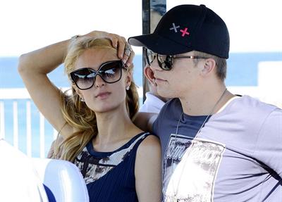 Paris Hilton Visting  Amnesia Port Forum Project  August 9, 2013