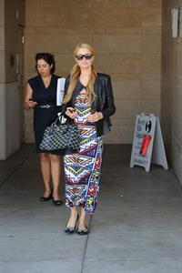 Paris Hilton arrives at Beverly Hills spa September 30, 2013 