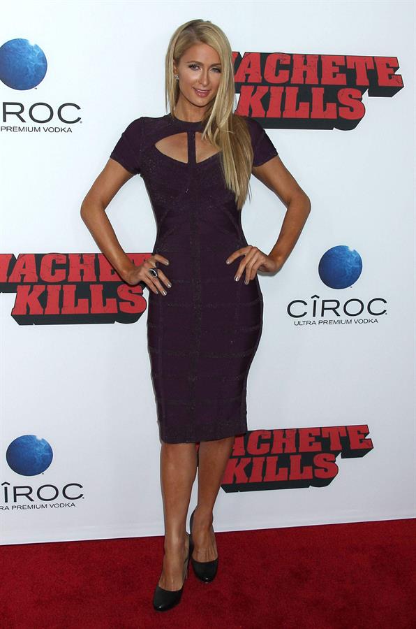 Paris Hilton Premiere of Open Road Films' 'Machete Kills' at Regal Cinemas LA October 2, 2013 