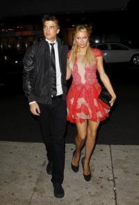 Paris Hilton Christmas dinner at Mr Chow December 15, 2012 