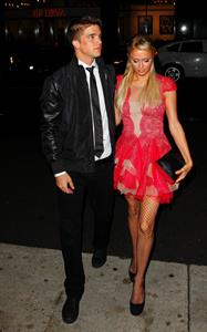 Paris Hilton Christmas dinner at Mr Chow December 15, 2012 