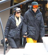Paris Hilton enjoying a day in the mountains of Aspen December 18, 2012 