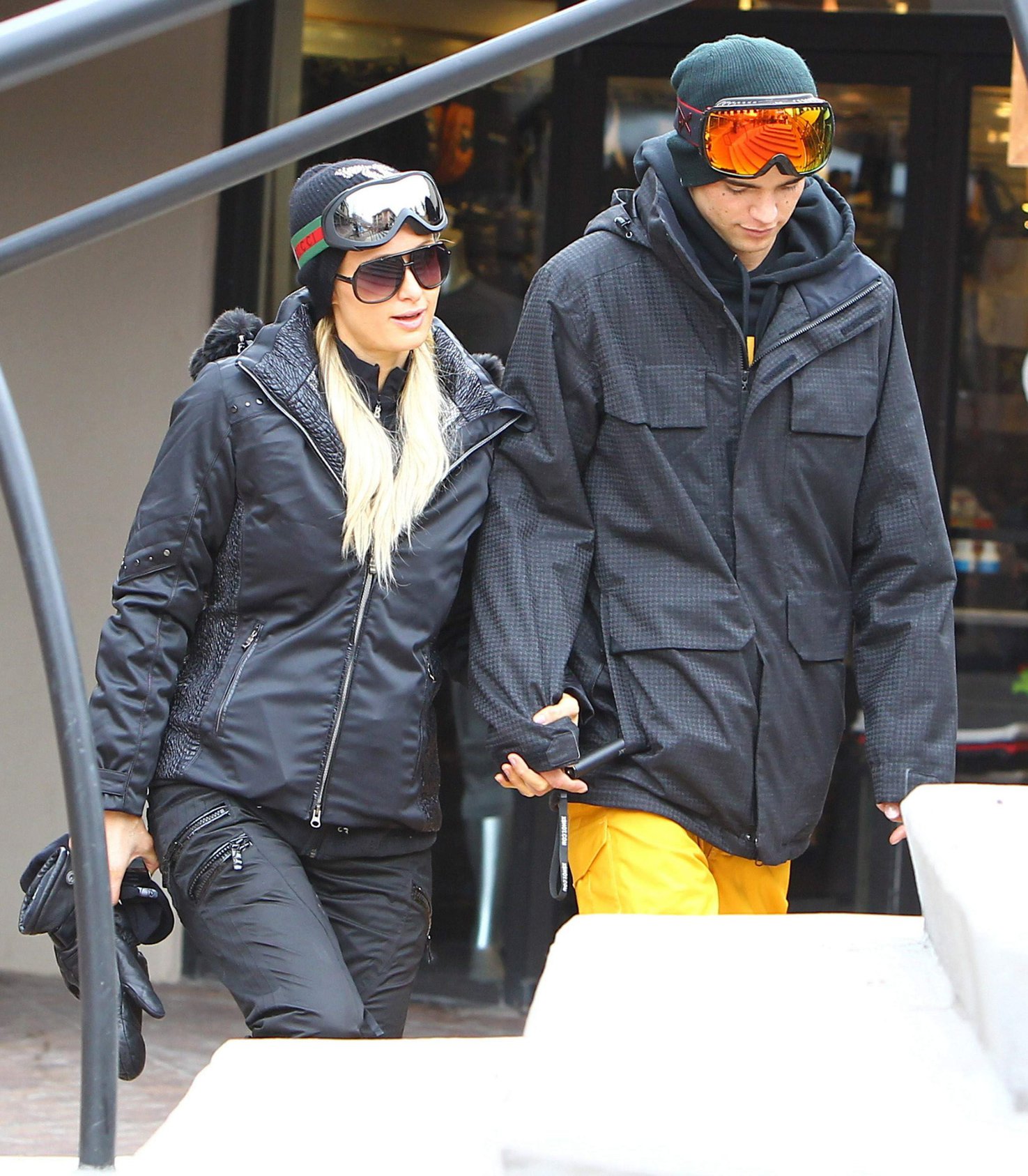 Paris Hilton enjoying a day in the mountains of Aspen December 18, 2012 