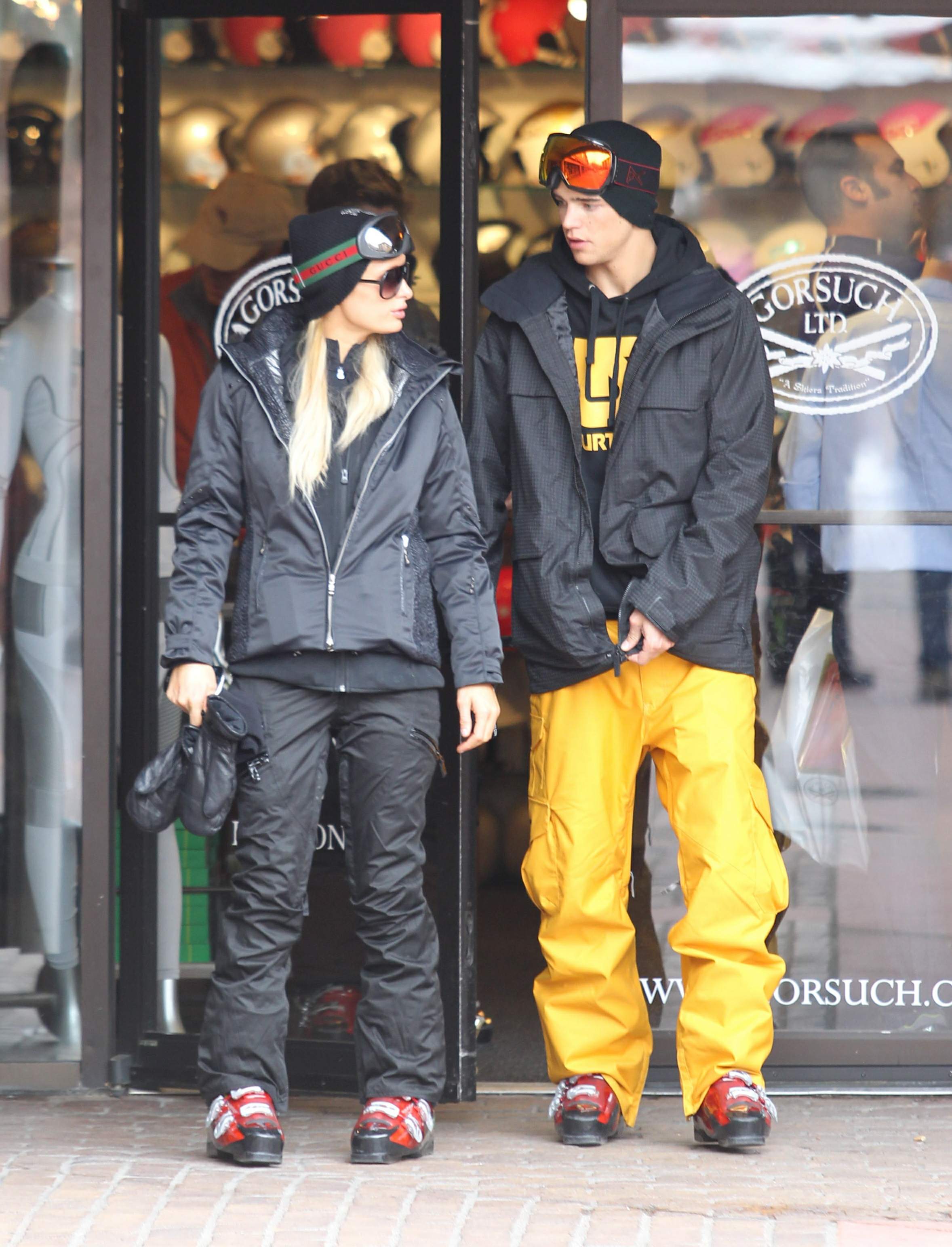 Paris Hilton enjoying a day in the mountains of Aspen December 18, 2012 