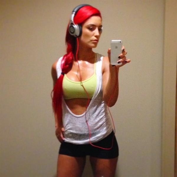 Natalie Eva Marie taking a selfie